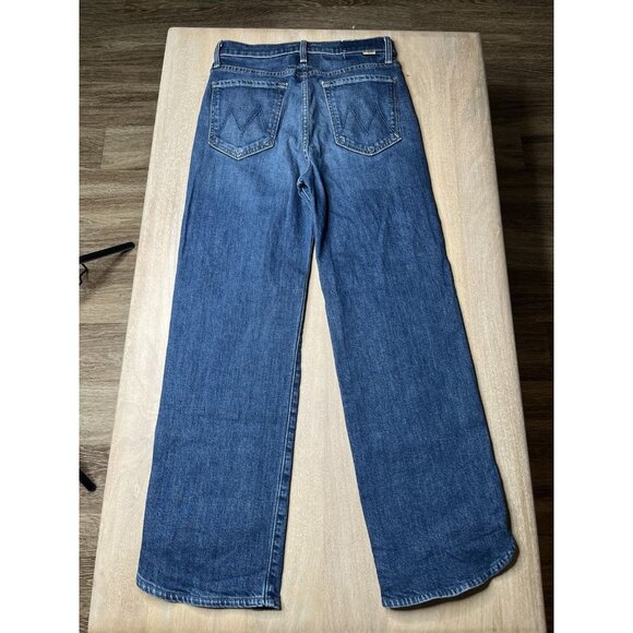 MOTHER Superior The Rambler Zip Matinee Ankle in Let's Wine About It 28 Wide Leg - Picture 10 of 11